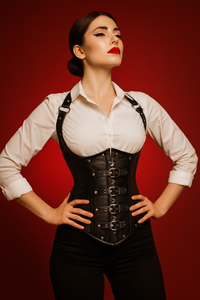 Underbust corset with shoulder straps - Lacemade Corset