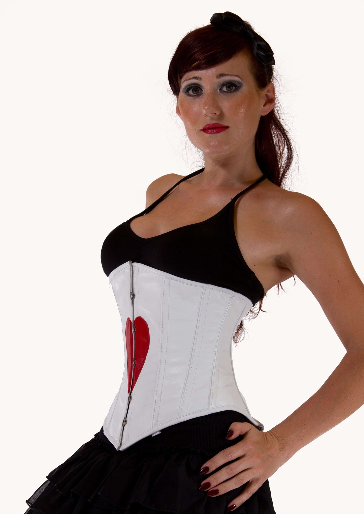 Heart Style corset top - Under Bust Steel Boned Corset