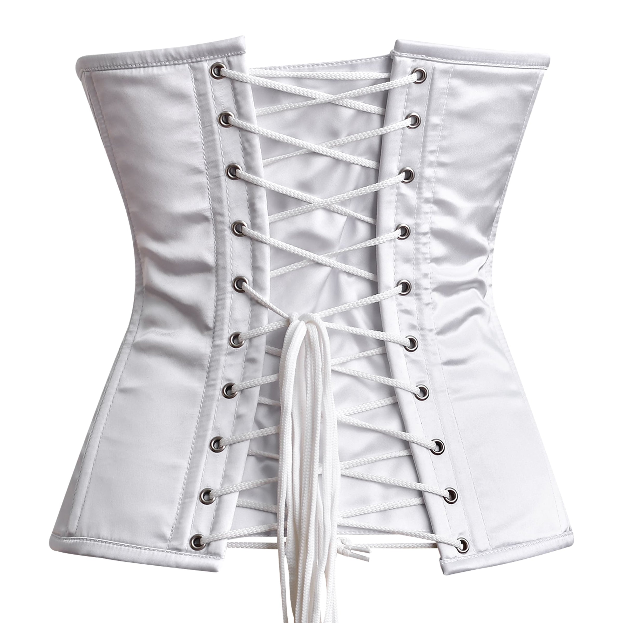 White Satin corset top