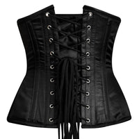 Black Satin Corset Top
