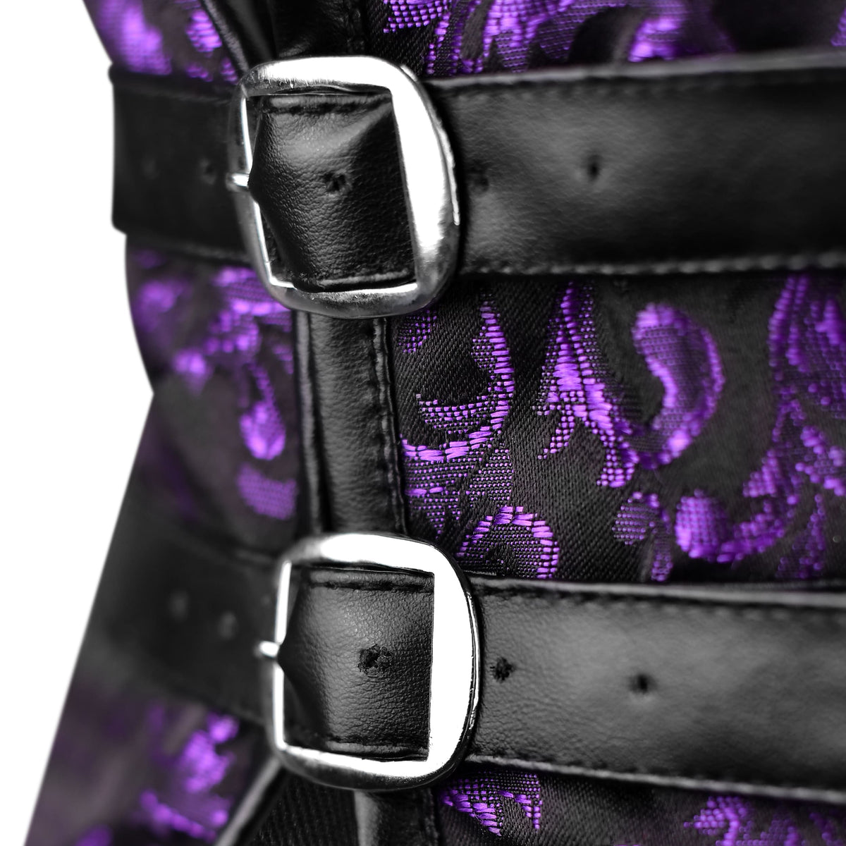 Purple Short torso corset Belt