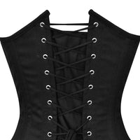 Black Authentic Cotton  Over bust Training Corset