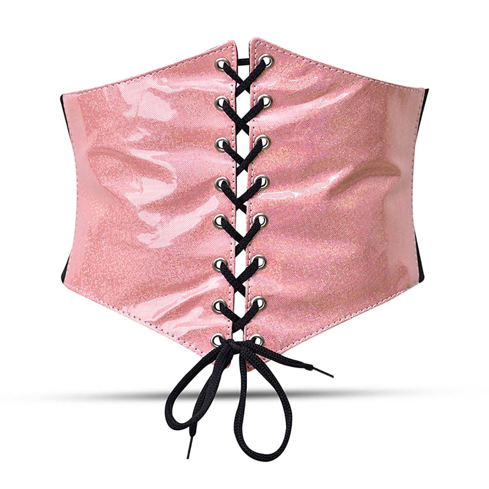 Pink Waist Cincher - Under bust corset belt – Miss Leather Online