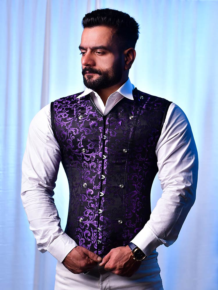 Men corset vest
