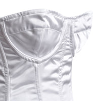 White Satin corset top