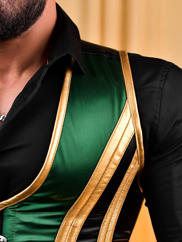 Male corset vest