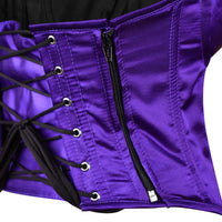 Purple Satin corset top