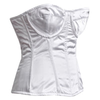 White Satin corset top
