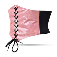 Pink Waist Cincher - Under bust corset belt