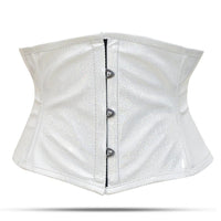 Shiny White Waist Cincher