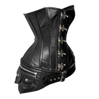 Steel boned overbust corset