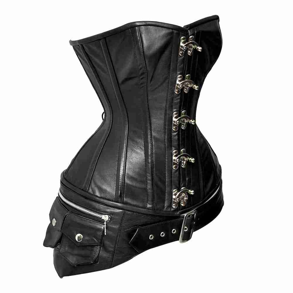 Steel boned overbust corset