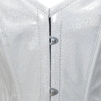 Shiny White  Corset