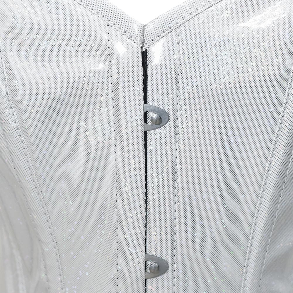 Shiny White Corset
