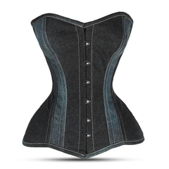Plus Size Denim Overbust corset