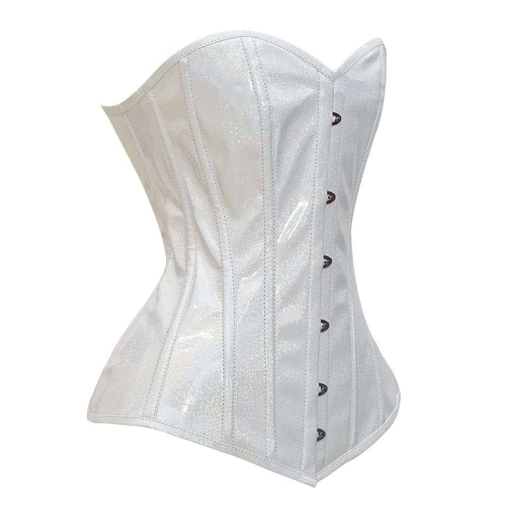 Shiny White Corset