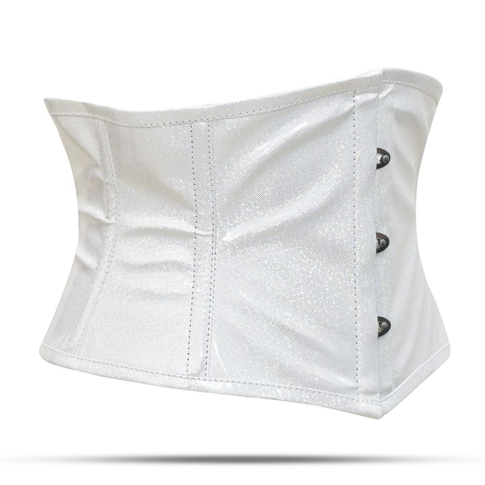 Shiny White Waist Cincher