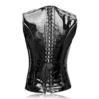 Latex waist cincher vest