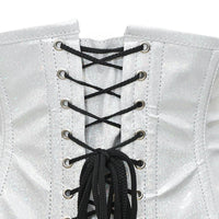 Shiny White Waist Cincher