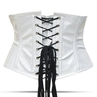 Shiny White Waist Cincher