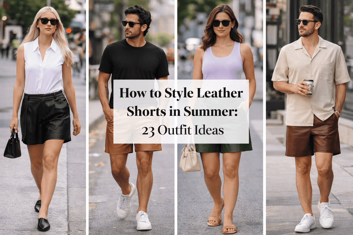 How to Style Leather Shorts in Summer: 23 Outfit Ideas
