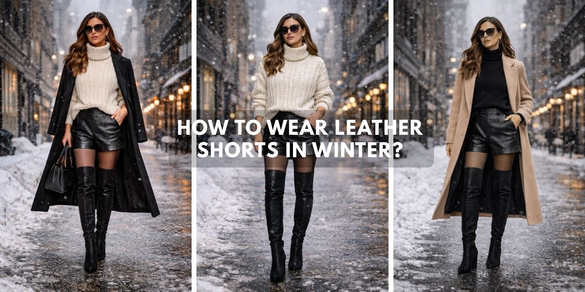 How to Wear Leather Shorts in Winter