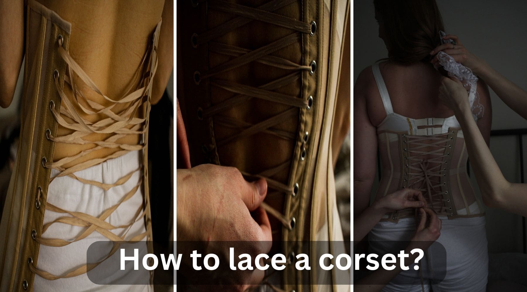 how do you tie a corset back