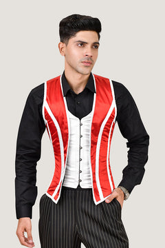 Satin Male Corset Vest - Fashion Corset