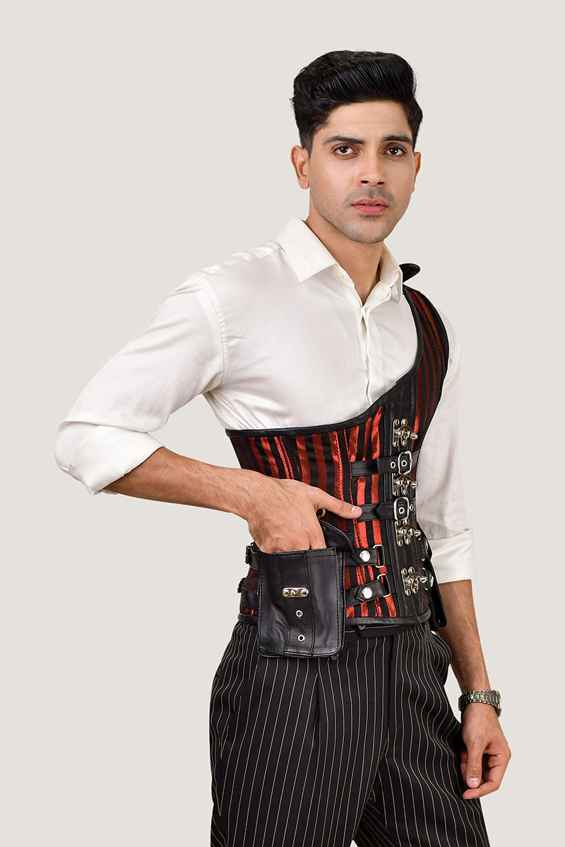 corset belt with shoulder straps