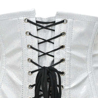 Shiny White Waist Cincher