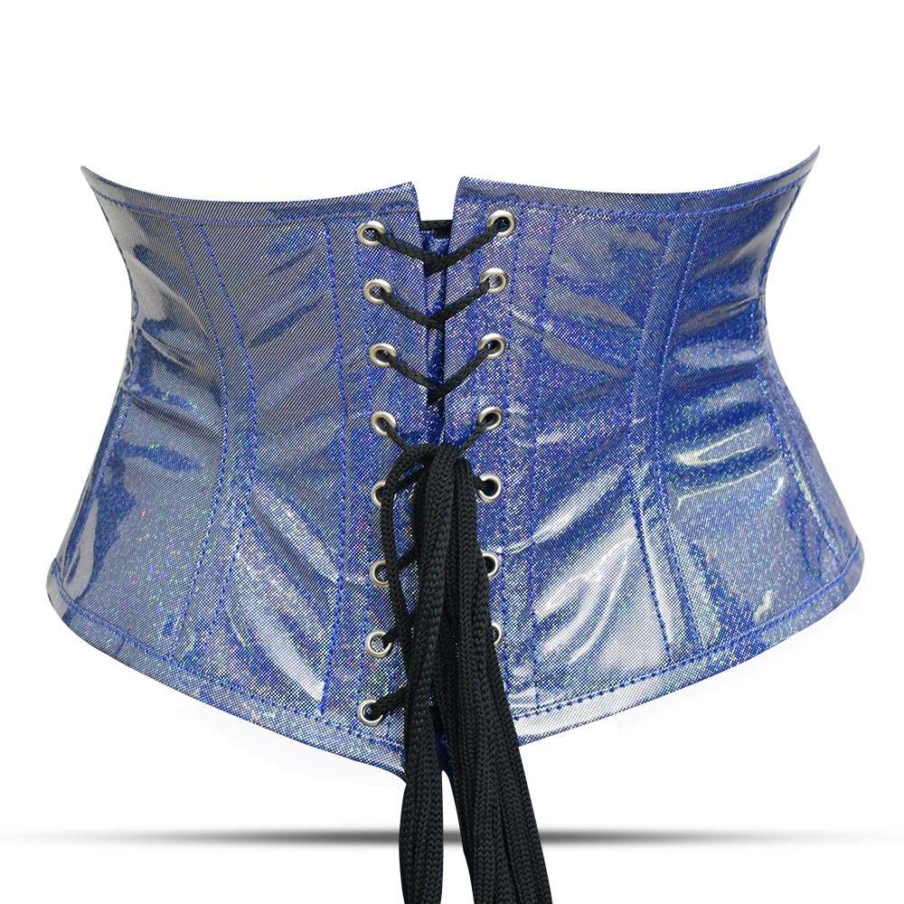 Short Torso PVC Corset Top - Waist cincher