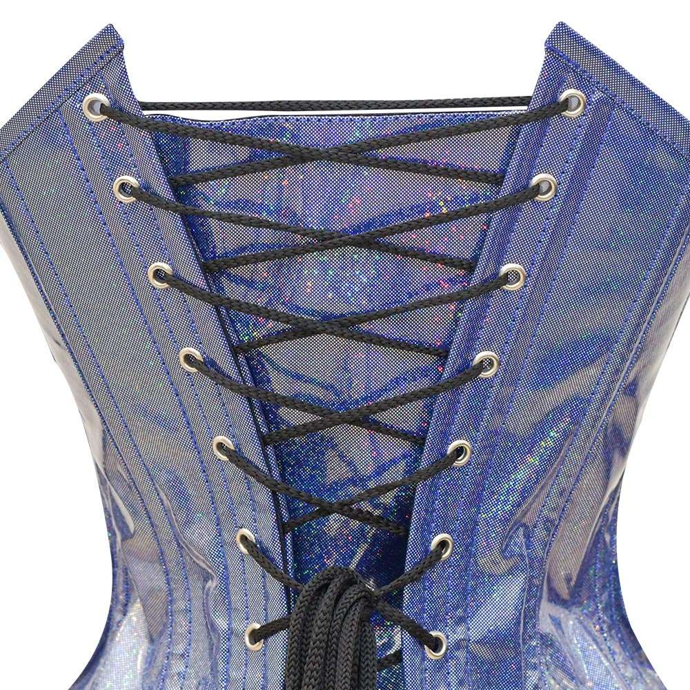 PVC  Over Bust Corset Top - Laced Corset