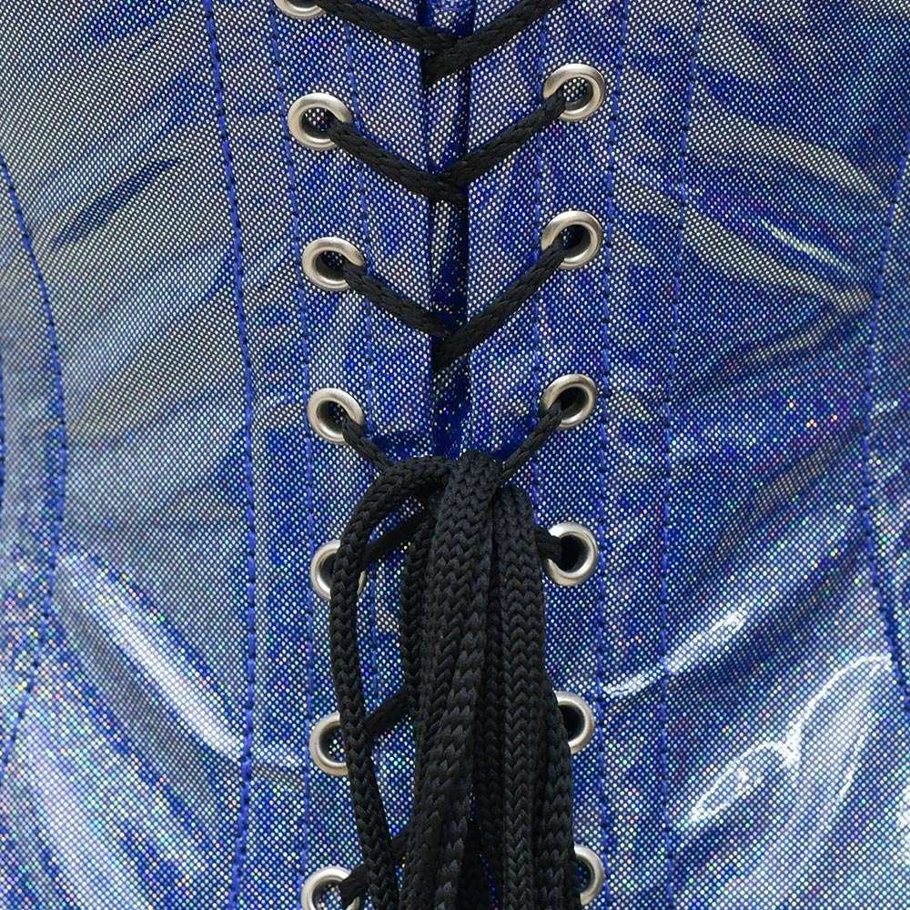 Light Blue Shiny corset