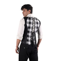 Mens Tartan Corset Vest - Male Corset