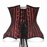 Black lace up corset - Under bust Lacemade corset