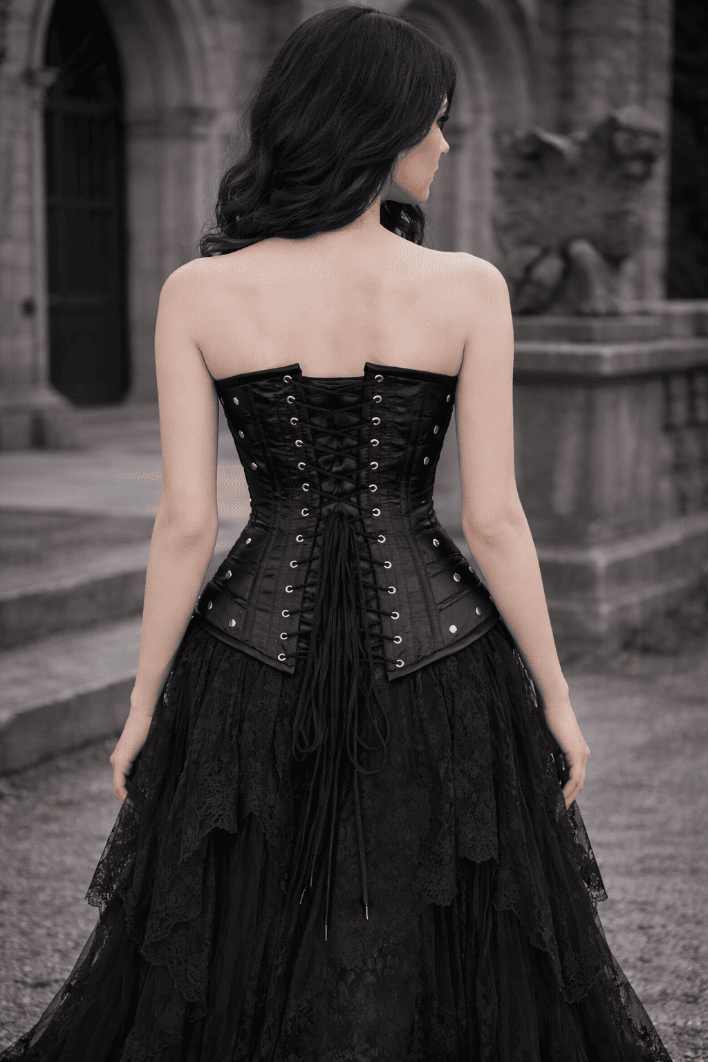 Black underbust corset - Steel Boned Lacing Corset Miss Leather Online Black underbust corset - Steel Boned Lacing Corset Miss Leather Online