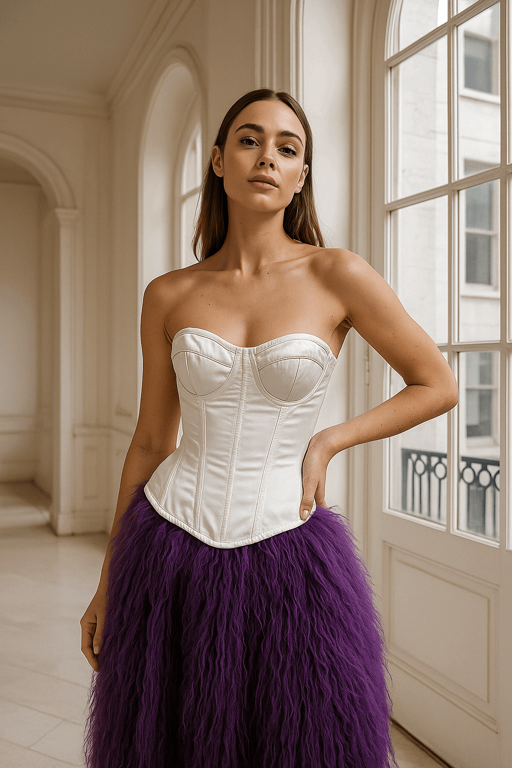 White Satin corset top - Overbust Corset – Miss Leather Online