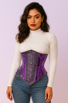 Purple PVC corset top - Under Bust Corset