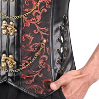 Victorian Style Mens Corset Vest