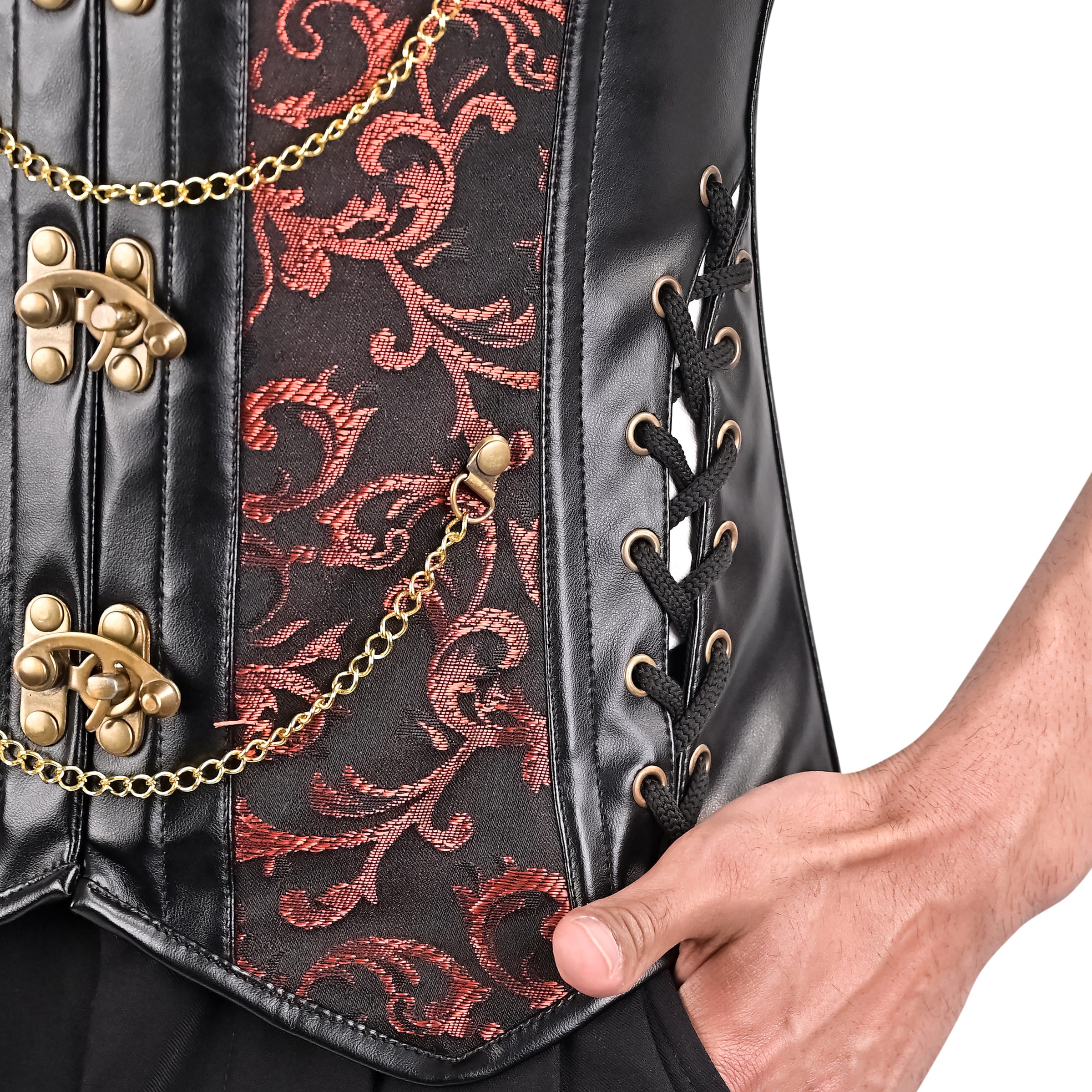 Victorian Style Mens Corset Vest
