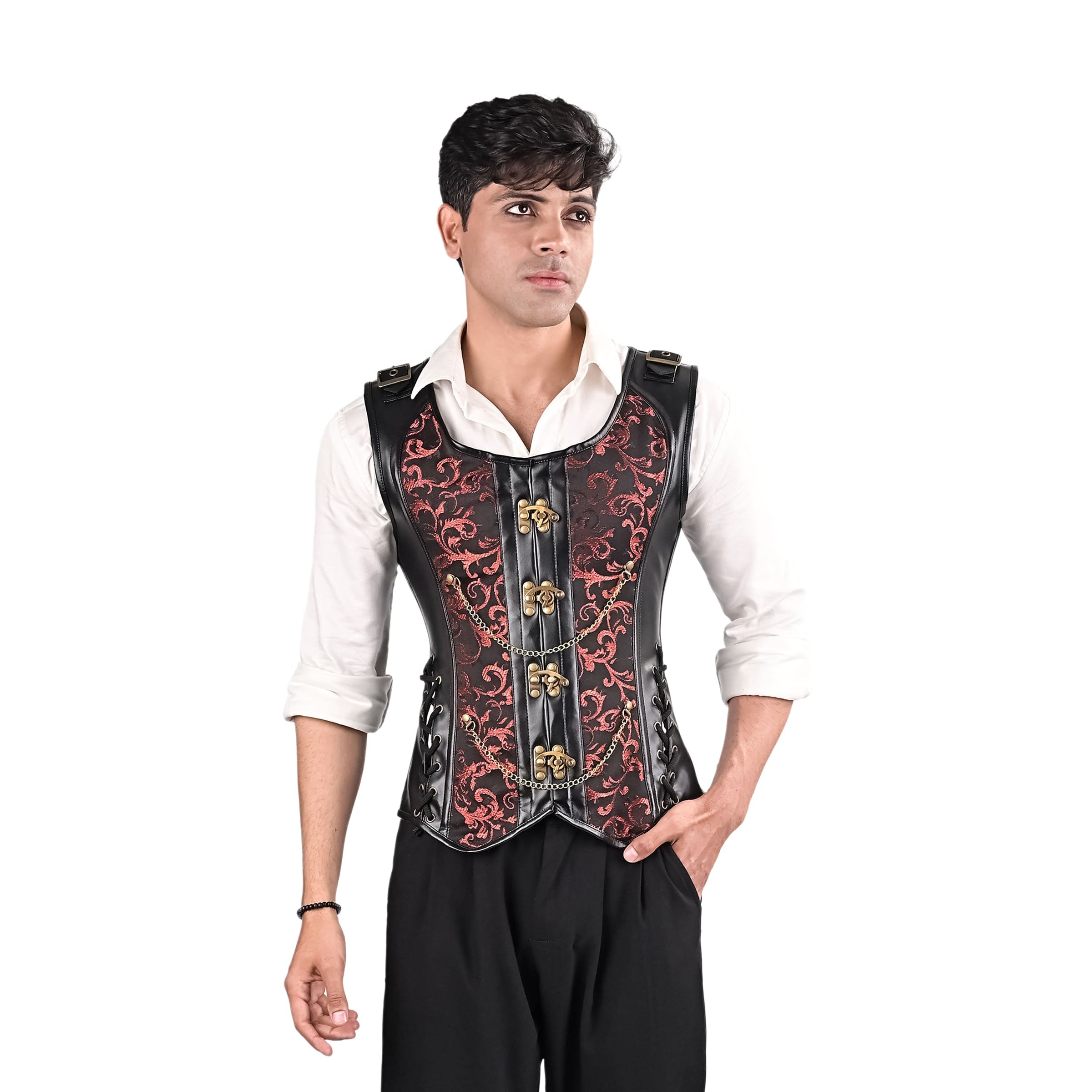 Victorian Style Mens Corset Vest