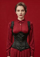Underbust corset with shoulder straps - Lacing Corset