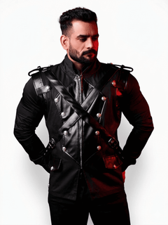 Steampunk Brocade Male corset - Mens corset