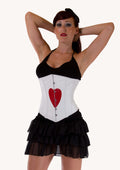 Heart Style corset top - Under Bust Steel Boned Corset