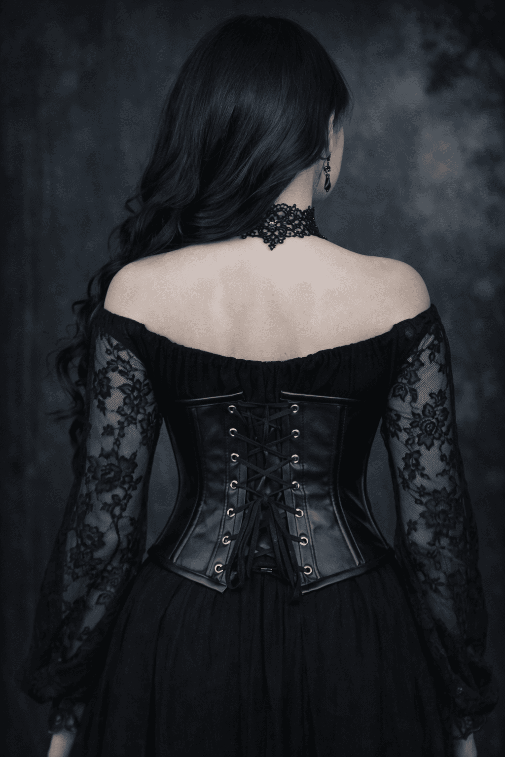 Purple Short torso corset Belt - waist cincher