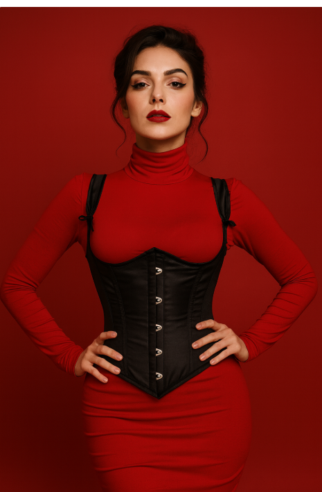 Underbust corset with shoulder straps - Lacing Corset