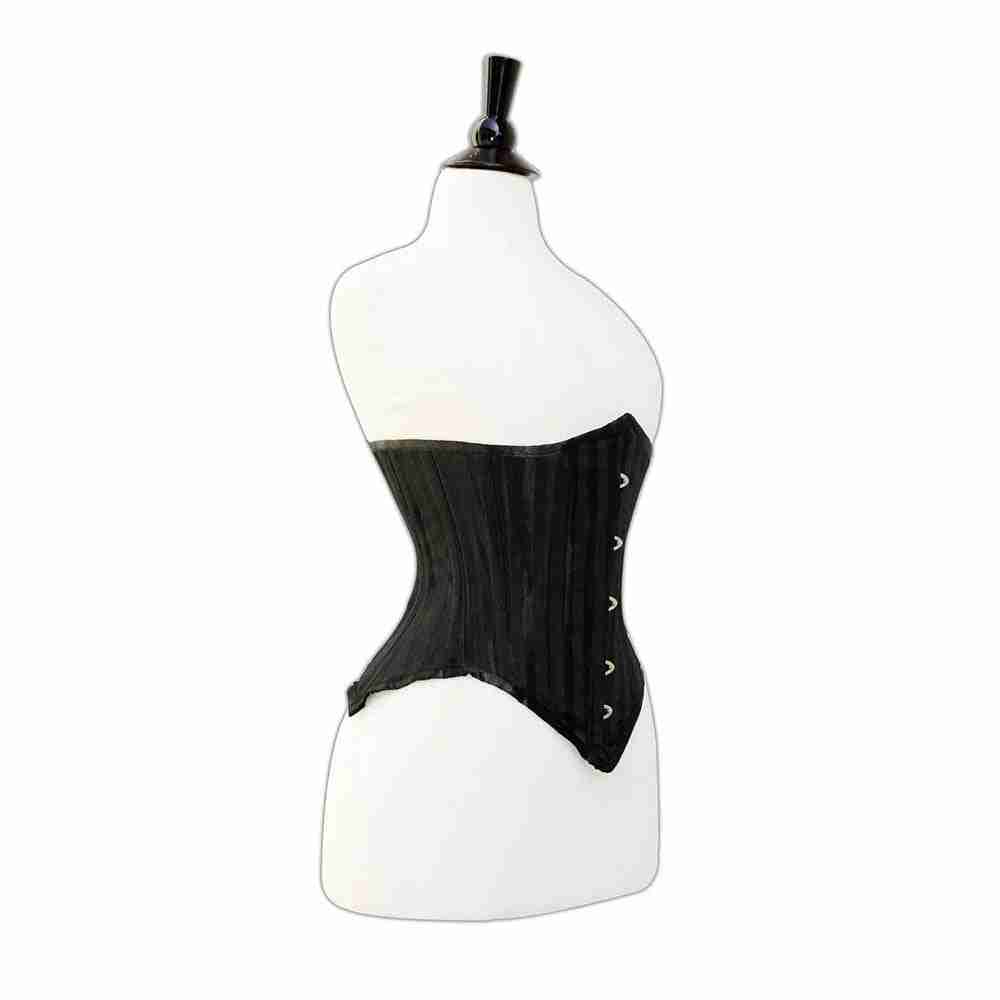 Black lace up corset - Under bust Lacemade corset – Miss Leather