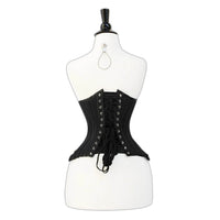 Red black corset - Lacing Under bust Corset