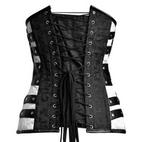 Multi Color Steampunk corset Top - Laced Corset