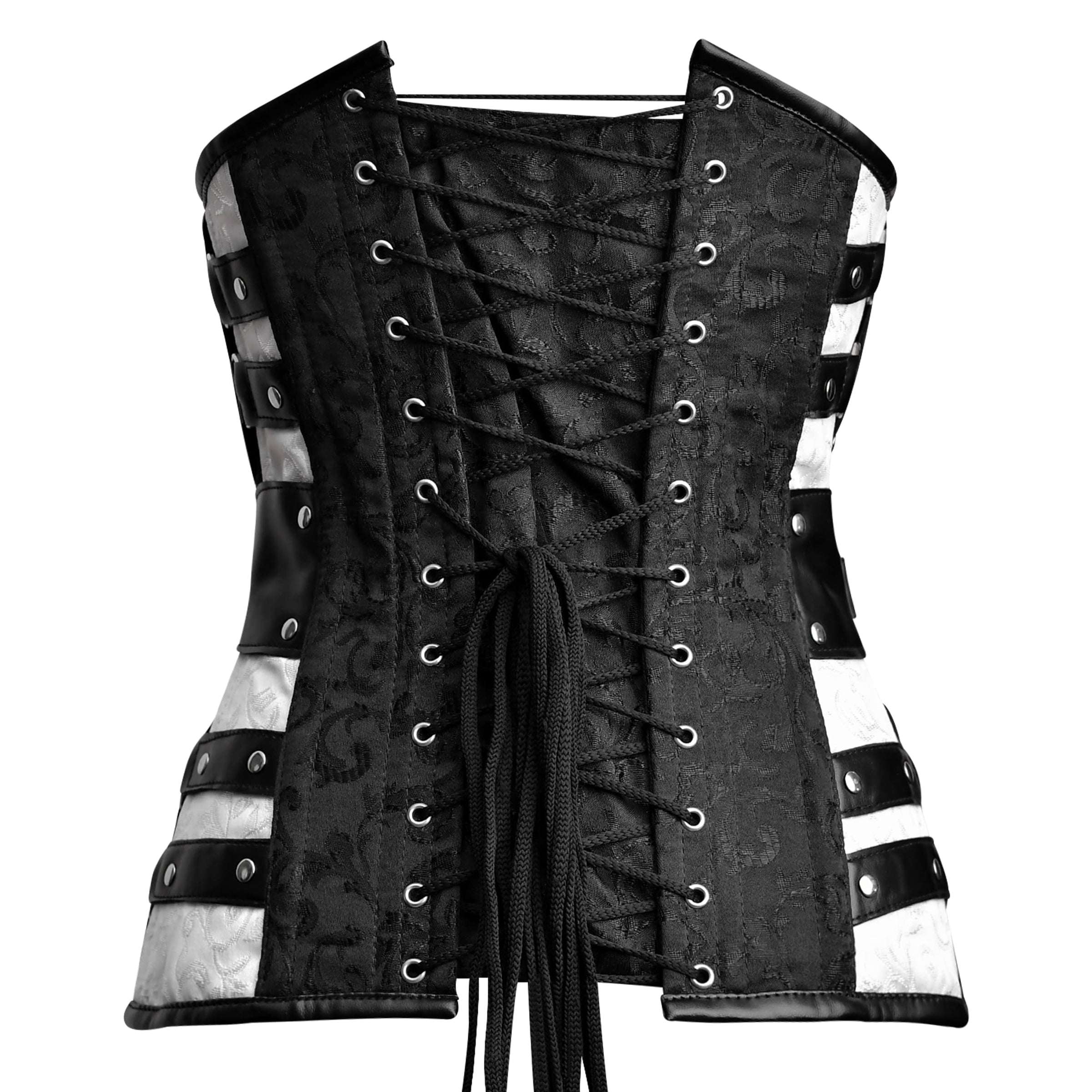 Multi Color Steampunk corset Top - Laced Corset